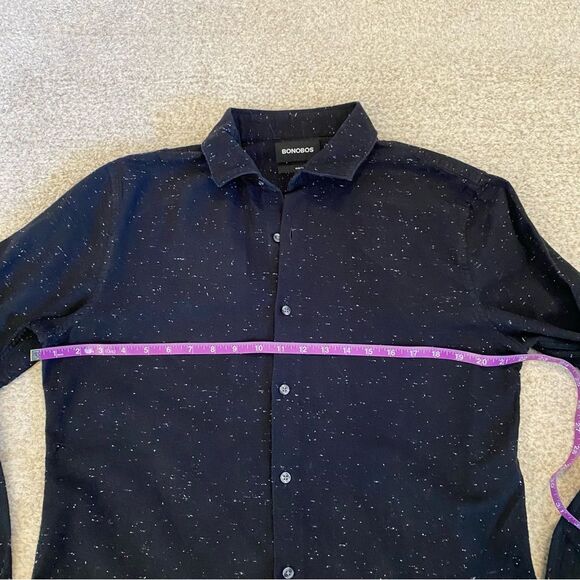 Bonobos men’s Black White Flannel Button Down Slim Fit Shirt size large - Picture 10 of 10